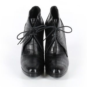 Ralph Lauren Collection Black Ankle Boots 8